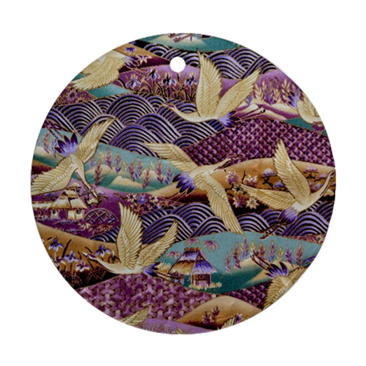 Textile-fabric-cloth-pattern Ornament (Round)