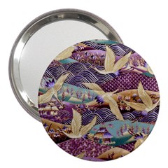 Textile-fabric-cloth-pattern 3  Handbag Mirrors by Bedest