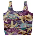 Textile-fabric-cloth-pattern Full Print Recycle Bag (XXXL) Front