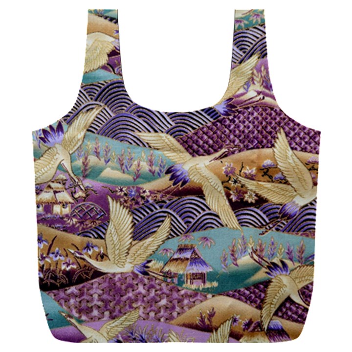 Textile-fabric-cloth-pattern Full Print Recycle Bag (XXXL)