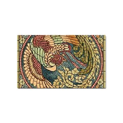 Wings-feathers-cubism-mosaic Sticker (rectangular) by Bedest