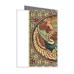 Wings-feathers-cubism-mosaic Mini Greeting Card Right