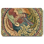 Wings-feathers-cubism-mosaic Large Doormat 30 x20  Door Mat