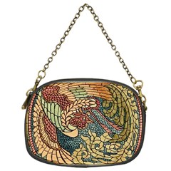 Wings-feathers-cubism-mosaic Chain Purse (one Side) by Bedest