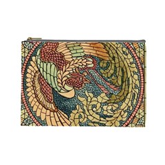 Wings-feathers-cubism-mosaic Cosmetic Bag (large) by Bedest