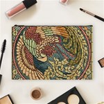 Wings-feathers-cubism-mosaic Cosmetic Bag (Large) Front