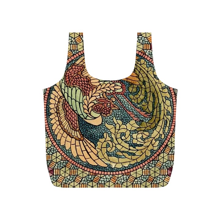 Wings-feathers-cubism-mosaic Full Print Recycle Bag (S)