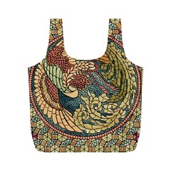 Wings-feathers-cubism-mosaic Full Print Recycle Bag (m) by Bedest