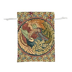 Wings-feathers-cubism-mosaic Lightweight Drawstring Pouch (m) by Bedest