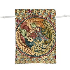 Wings-feathers-cubism-mosaic Lightweight Drawstring Pouch (xl) by Bedest