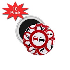 Overtaking-traffic-sign 1 75  Magnets (10 Pack)  by Bedest