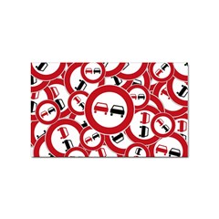 Overtaking-traffic-sign Sticker Rectangular (100 Pack) by Bedest