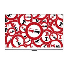 Overtaking-traffic-sign Business Card Holder by Bedest