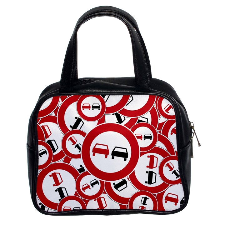 Overtaking-traffic-sign Classic Handbag (Two Sides)