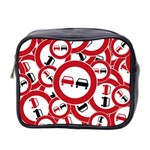 Overtaking-traffic-sign Mini Toiletries Bag (Two Sides) Front