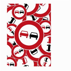 Overtaking-traffic-sign Large Garden Flag (two Sides) by Bedest