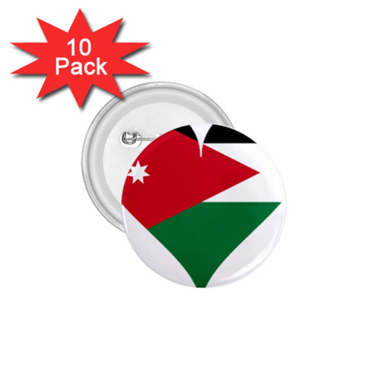 Heart-love-affection-jordan 1.75  Buttons (10 pack)