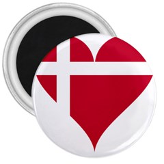 Heart-love-flag-denmark-red-cross 3  Magnets