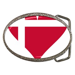 Heart-love-flag-denmark-red-cross Belt Buckles by Bedest