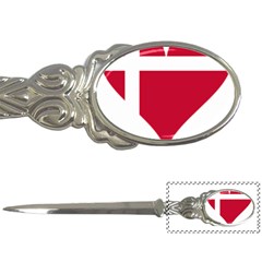 Heart-love-flag-denmark-red-cross Letter Opener by Bedest