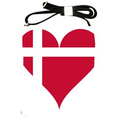 Heart-love-flag-denmark-red-cross Shoulder Sling Bag by Bedest