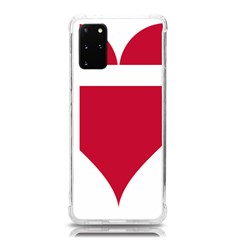 Heart-love-flag-denmark-red-cross Samsung Galaxy S20plus 6 7 Inch Tpu Uv Case by Bedest