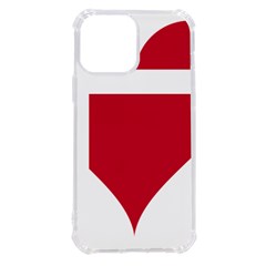 Heart-love-flag-denmark-red-cross Iphone 13 Pro Max Tpu Uv Print Case by Bedest