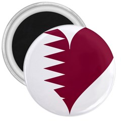 Heart-love-flag-qatar 3  Magnets by Bedest