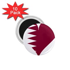 Heart-love-flag-qatar 1 75  Magnets (10 Pack)  by Bedest