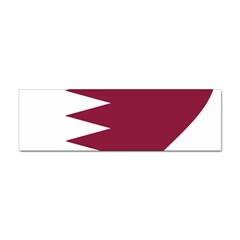 Heart-love-flag-qatar Sticker (bumper) by Bedest