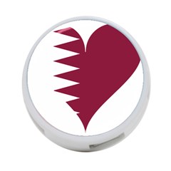 Heart-love-flag-qatar 4-port Usb Hub (two Sides) by Bedest