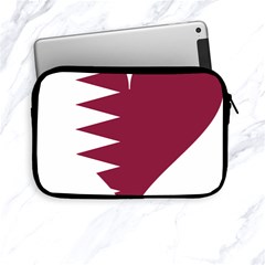 Heart-love-flag-qatar Apple Ipad Mini Zipper Cases by Bedest