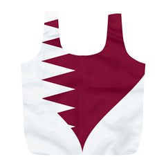 Heart-love-flag-qatar Full Print Recycle Bag (l) by Bedest