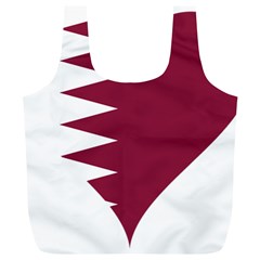 Heart-love-flag-qatar Full Print Recycle Bag (xl) by Bedest