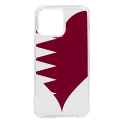 Heart-love-flag-qatar Iphone 14 Pro Max Tpu Uv Print Case by Bedest