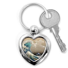 Japanese Wave Key Chain (heart) by Cowasu