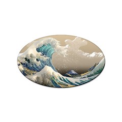 Japanese Wave Sticker Oval (100 Pack) by Cowasu