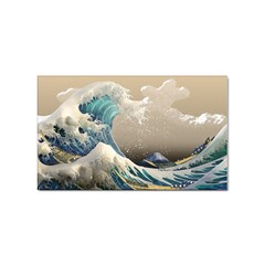 Japanese Wave Sticker Rectangular (10 Pack) by Cowasu