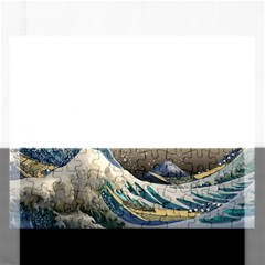 Japanese Wave Rectangular Jigsaw Puzzl by Cowasu