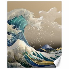 Japanese Wave Canvas 16  X 20  by Cowasu