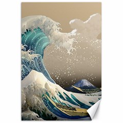 Japanese Wave Canvas 20  X 30  by Cowasu