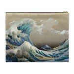 Japanese Wave Cosmetic Bag (XL) Back