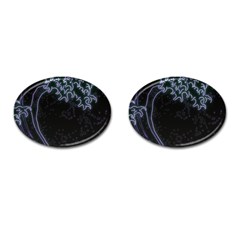 Vapor Wave Aesthetic Art Neon Asian Kanagawa Japanese Cufflinks (oval) by Cowasu