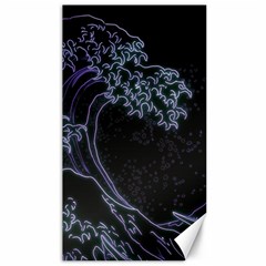 Vapor Wave Aesthetic Art Neon Asian Kanagawa Japanese Canvas 40  X 72  by Cowasu