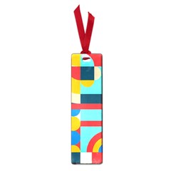 Geometric Shape Colorful Abstract Wave Small Book Marks by Cowasu