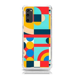 Geometric Shape Colorful Abstract Wave Samsung Galaxy S20 6 2 Inch Tpu Uv Case by Cowasu