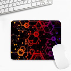 Abstract Red Geometric Small Mousepad by Cowasu