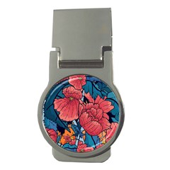 Flower Classic Japanese Art Money Clips (round)  by Cowasu