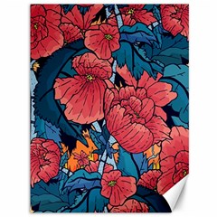 Flower Classic Japanese Art Canvas 36  X 48  by Cowasu