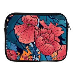 Flower Classic Japanese Art Apple Ipad 2/3/4 Zipper Cases by Cowasu